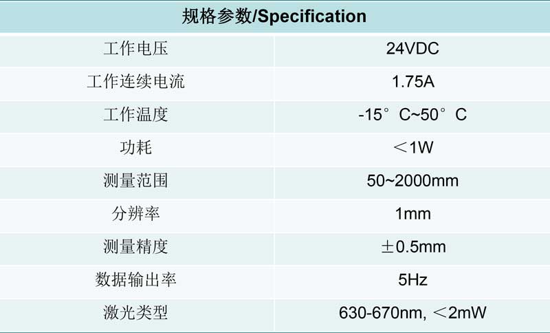 自動調焦器規(guī)格參數(shù)